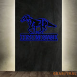 Custom Horse Ranch Sign Personalized Metal Ranch Sign Metal Hose Sign Camp Sign Horse Stall Horse Farm Decor Barn Sign