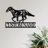 Custom Horse Ranch Sign Personalized Metal Ranch Sign Metal Hose Sign Camp Sign Horse Stall Horse Farm Decor Barn Sign