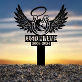 Custom Horseshoes with Wings Memorial Stake Sign Pet Grave Markers Personalized Horse Sign With Stake Sympathy Sign