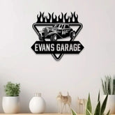 Custom Hot Rod Garage Metal Sign with Led Light Personalized Man Cave Named Wall Art Business Sign Metal Car Sign