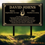 Custom Hunting Memorial Stake - Cemetery Grave Marker Fishing Memorial Stake In Memory of Hunter or Fisher Sympathy