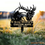 Custom Hunting Memorial Stake Fishing Memorial Stake Fisher Loss Cemetery Stake Grave Marker In Memorial Of Gift Hunter