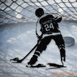 Custom Ice Hockey Metal Wall Art LED Light - Personalized Player Stick Sign Home Decor - Ideal for Home Decor & Gift