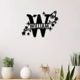 Custom Initial Baby Name Sign with Led Light Personalized Children’s Name Bedroom Sign Nursery Sign Baby Boy Girl Name