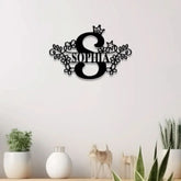 Custom Initial Baby Name Sign with Led Light Personalized Children’s Name Bedroom Sign Nursery Sign Baby Boy Girl Name