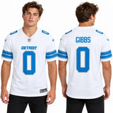 Custom Jahmyr Gibbs Detroit Lions Fan Inspired Team Premium F.U.S.E. Stitched Premium Limited Jersey - Blue
