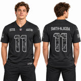 Custom Jaxon Smith-Njigba Seattle Seahawks Fan Inspired 2026 Salute to Service Stitched Premium Limited Jersey - Black