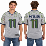 Custom Jaxon Smith-Njigba Seattle Seahawks Fan Inspired Rivalries Collection Game Jersey - Gray
