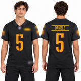 Custom Jayden Daniels Washington Commanders Fan Inspired Team Premium F.U.S.E. Elite Jersey - Burgundy