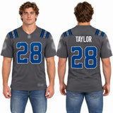 Custom Jonathan Taylor Indianapolis Colts Fan Inspired 2026 Rivalries Collection Game Jersey - Anthracite