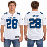 Custom Jonathan Taylor Indianapolis Colts Fan Inspired Fashion Game Jersey - Tundra White