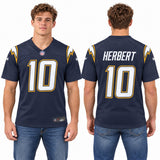 Custom Justin Herbert Los Angeles Chargers Fan Inspired Alternate Super Chargers Game Player Jersey - Navy