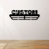 Custom Karate Medal Hanger Metal Wall Art LED Light Karate Boy Name Metal Sign Martial Arts Metal Holder Light Home