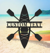 Custom Kayak Metal Wall Art - Kayak Monogram Sign - Kayak sign - Kayaker Gift | GearViral
