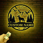 Custom Labrador Retriever Metal Sign Dog Name Sign Labrador Wall Decor Dog Lovers Wall Art Pet Lover Gift Dog Mom Gifts