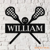 Custom Lacrosse Sign Metal Led Light Wall Art Sports Name Sign Lacrosse Home Decor Lacrosse Sticks Lacrosse Player Gift