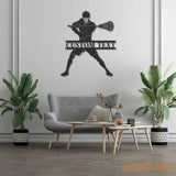 Custom Lacrosse Sign - Lacrosse Metal Wall With LED Light - Lacrosse Player Gift - Gift For Kid | GearViral