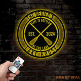 Custom Lake House Metal Sign Family Lake House Sign Personalized Family Name Sign Lakehouse Decor Home Decor Lake House