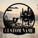 Custom Lake Loon Metal Sign - Loon Duck Sign - Lake Dock Pond Sign Decor - Lake House Decor | GearViral