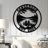 Custom Lakehouse Sign Personalized Cabin Name Sign Dad Gift Lakehouse Decor Family Name Sign Outdoor Sign Christmas Gift