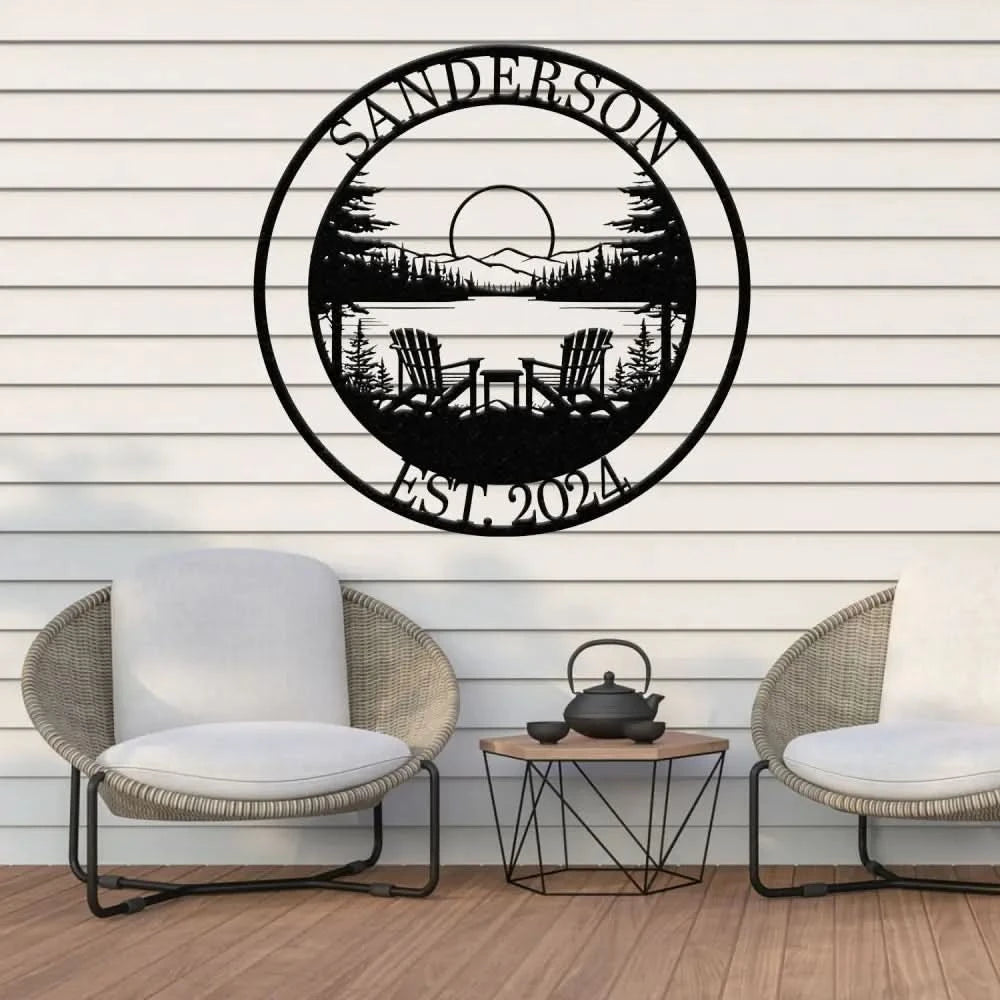 Custom Lakehouse Sign Personalized Cabin Name Sign Dad Gift Lakehouse Decor Family Name Sign Outdoor Sign Christmas Gift