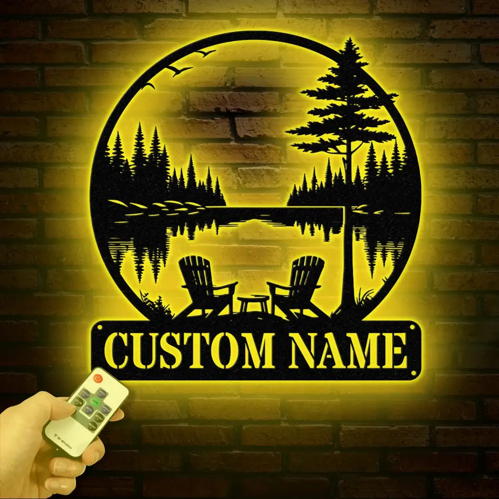 Custom Lakehouse Sign Personalized Cabin Name Sign Dad Gift Lakehouse Decor Family Name Sign Outdoor Sign Christmas Gift