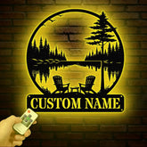 Custom Lakehouse Sign Personalized Cabin Name Sign Dad Gift Lakehouse Decor Family Name Sign Outdoor Sign Christmas Gift