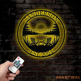 Custom Lakehouse Sign Personalized Cabin Name Sign Dad Gift Lakehouse Decor Family Name Sign Outdoor Sign Christmas Gift