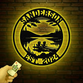 Custom Lakehouse Sign Personalized Cabin Name Sign Dad Gift Lakehouse Decor Family Name Sign Outdoor Sign Christmas Gift