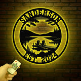 Custom Lakehouse Sign Personalized Cabin Name Sign Dad Gift Lakehouse Decor Family Name Sign Outdoor Sign Christmas Gift