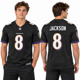 Custom Lamar Jackson Baltimore Ravens Fan Inspired Premium F.U.S.E. Premium Limited Jersey - Black