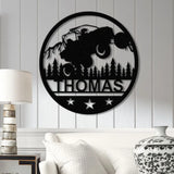 Custom LED Off-Road Jeep Wall Sign - Personalized Metal Art with Name 4x4 Jeep Decor Adventure Lover Gift for Garage or