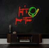 Custom Let’s Par Tee Neon Sign Personalized Golf Sign Golf Neon Sign Golf Neon Light Golf Decors Golf Lover Gifts Dad