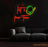 Custom Let’s Par Tee Neon Sign Personalized Golf Sign Golf Neon Sign Golf Neon Light Golf Decors Golf Lover Gifts Dad