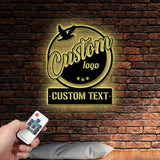 Custom Logo Design Metal Wall Art LED Light Personalized Business Logo Name Sign Custom Design Sign Personalized Sign