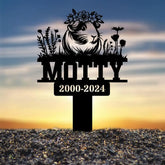 Custom Memorial Floral Guinea Pig Stake Guinea Pig Metal Sign Hamster Grave Markers Remembrance Stake Sympathy Sign Pet