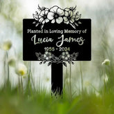 Custom Memorial Tree Sign With Stake Metal Memorial Marker Tree Plaque Marker Tree Garden Sign Metal Name Plate Tree
