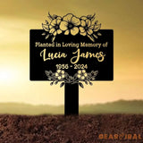 Custom Memorial Tree Sign With Stake Metal Memorial Marker Tree Plaque Marker Tree Garden Sign Metal Name Plate Tree