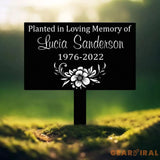 Custom Memorial Tree Sign With Stake Metal Memorial Marker Tree Plaque Marker Tree Garden Sign Metal Name Plate Tree