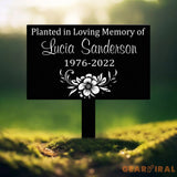 Custom Memorial Tree Sign With Stake Metal Memorial Marker Tree Plaque Marker Tree Garden Sign Metal Name Plate Tree
