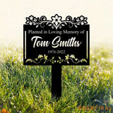 Custom Memorial Tree Sign With Stake Metal Name Plate Metal Memorial Marker Tree Plaque Marker Memorial Marker Metal