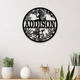 Custom Mermaid Name Sign with Led Light Personalized Metal Mermaid Wall Decor Beach House Decor Kids Room Nursery Decor