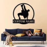 Custom Metal Break Dancing Sign with LED Light Breakdancer Gift Breakdancing Club Decor Dance Wall Art Personalized Boy