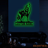 Custom Metal Great Dane Sign with Led Light Great Dane Dog Name Gift Gift For Dog Lover Dog Monogram Metal Sign Dog Mom