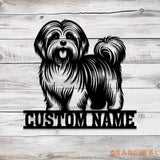 Custom Metal Havanese Sign Havanese Family Name Gift Gift For Dog Lover Dog Monogram Metal Sign Dog Mom Gifts Havanese