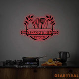 Custom Metal Kitchen Sign Nana’s Kitchen Metal Sign Personalized Kitchen Signs Mom’s Kitchen Kitchen Decor Personalized