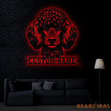 Custom Metal Poodle Sign with Led Light Poodle Family Name Gift Gift For Dog Lover Dog Monogram Metal Sign Dog Mom Gifts