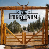 Custom Metal Ranch Name Sign Personalized Farm Name Sign Unique Custom Farm Sign Christmas Gift Anniversary Gift Porch