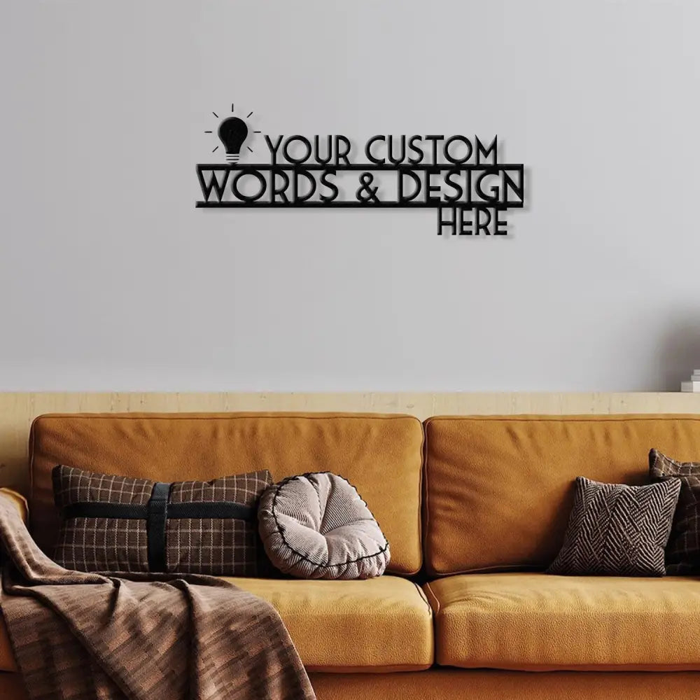 Custom Metal Sign Custom Sign Custom Metal Words Personalized Sign Your Custom Text Your Text Here Personalized Metal