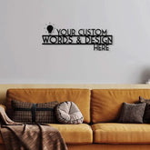 Custom Metal Sign Custom Sign Custom Metal Words Personalized Sign Your Custom Text Your Text Here Personalized Metal